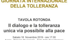 16 novembre. Giornata mondiale della tolleranza
